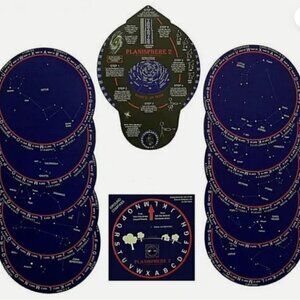 The Super Planisphere Constellation Finder --- 38-46 Degrees North Latitude